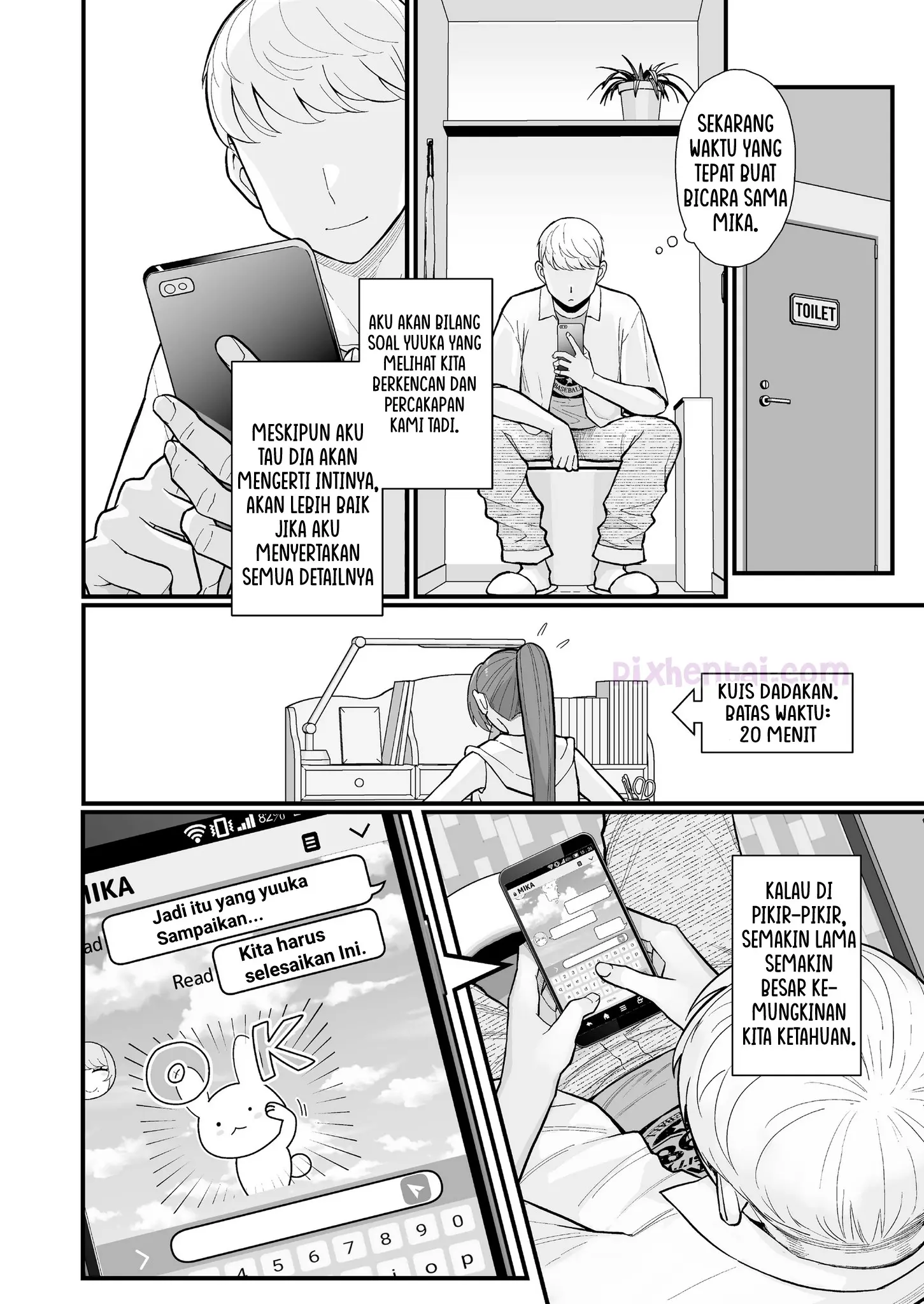 Komik hentai xxx manga sex bokep Hitozuma no Jitaku ni Hakuchuu Houmon Suru Hon 15